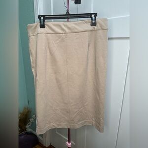 grace sz 14 tan skirt modest pencil straight cut